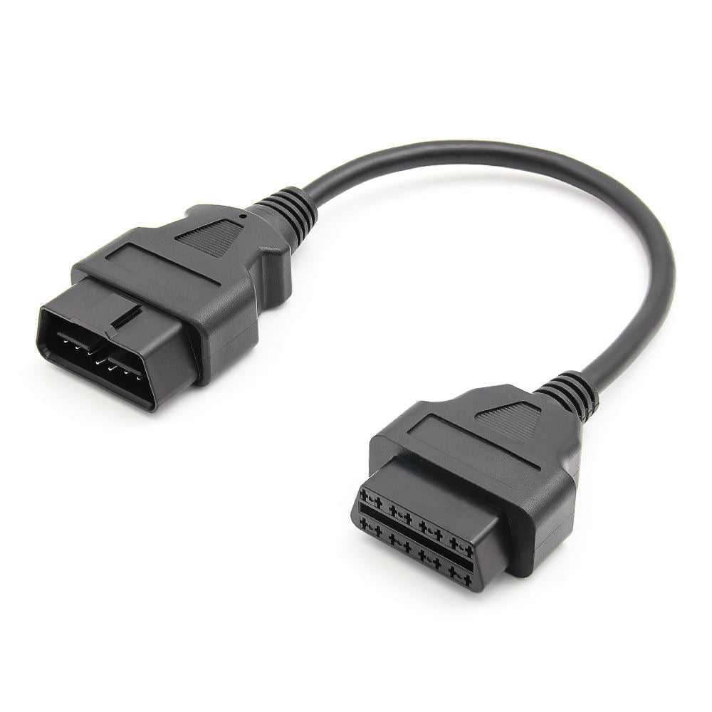 30CM OBD2 Förlängningskabel Han till Hona 16-pin