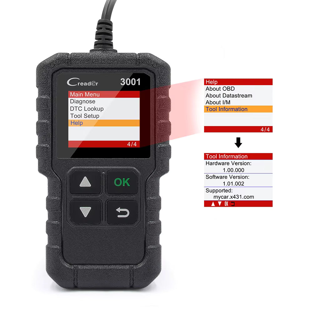Launch CR3001 OBD2 felkodsläsare