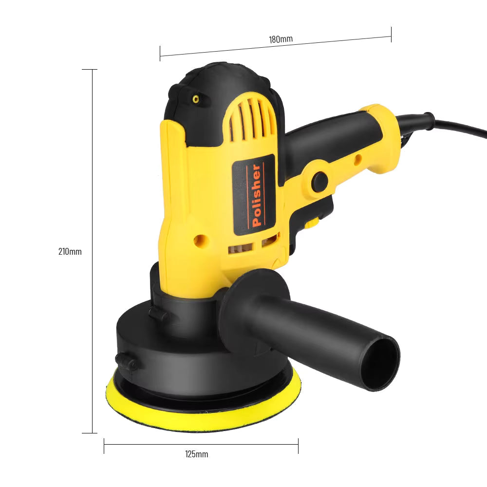 Polermaskin 700W – 5" (12,7 cm) rondell, upp till 3700 rpm (bilvård & vaxmaskin)