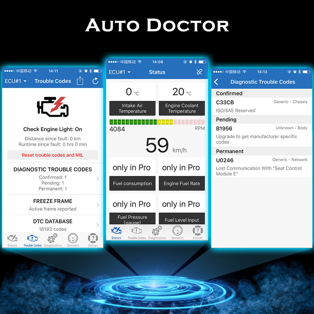 Scanner Automotriz VC100 OBD2 Elm327 Viecar Bluetooth 4.0