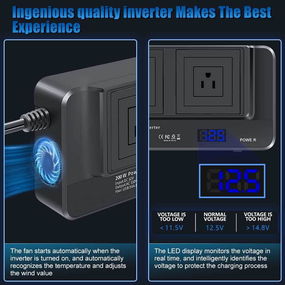 Pure Sine Wave Inverter JFIND JF02 DC12V till AC 220V/110V
