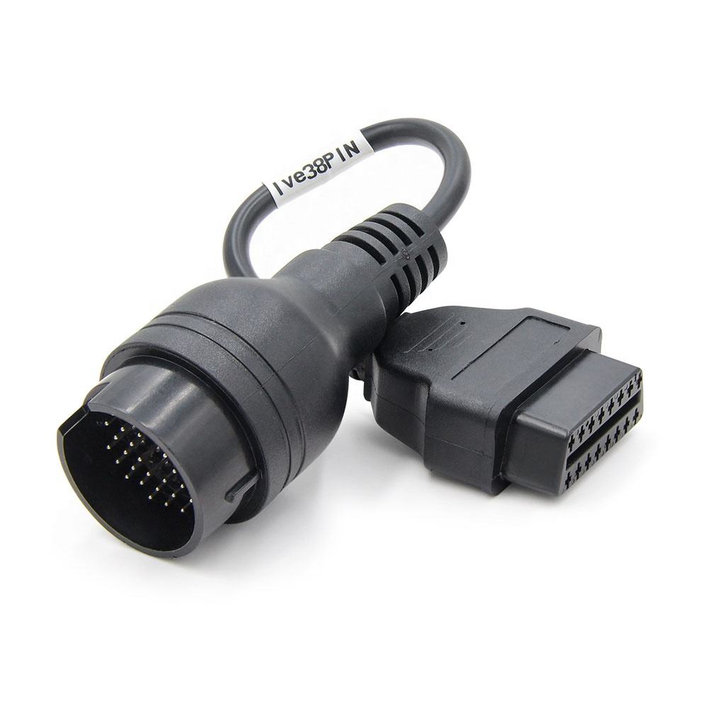 OBD1 till OBD2 38 Pin till 16 Pin Diesel Lastbilsdiagnostikverktyg