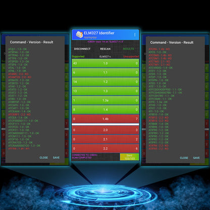 Mini ELM327 OBD2 Scanner Trådlös V1.5 med Strömbrytare