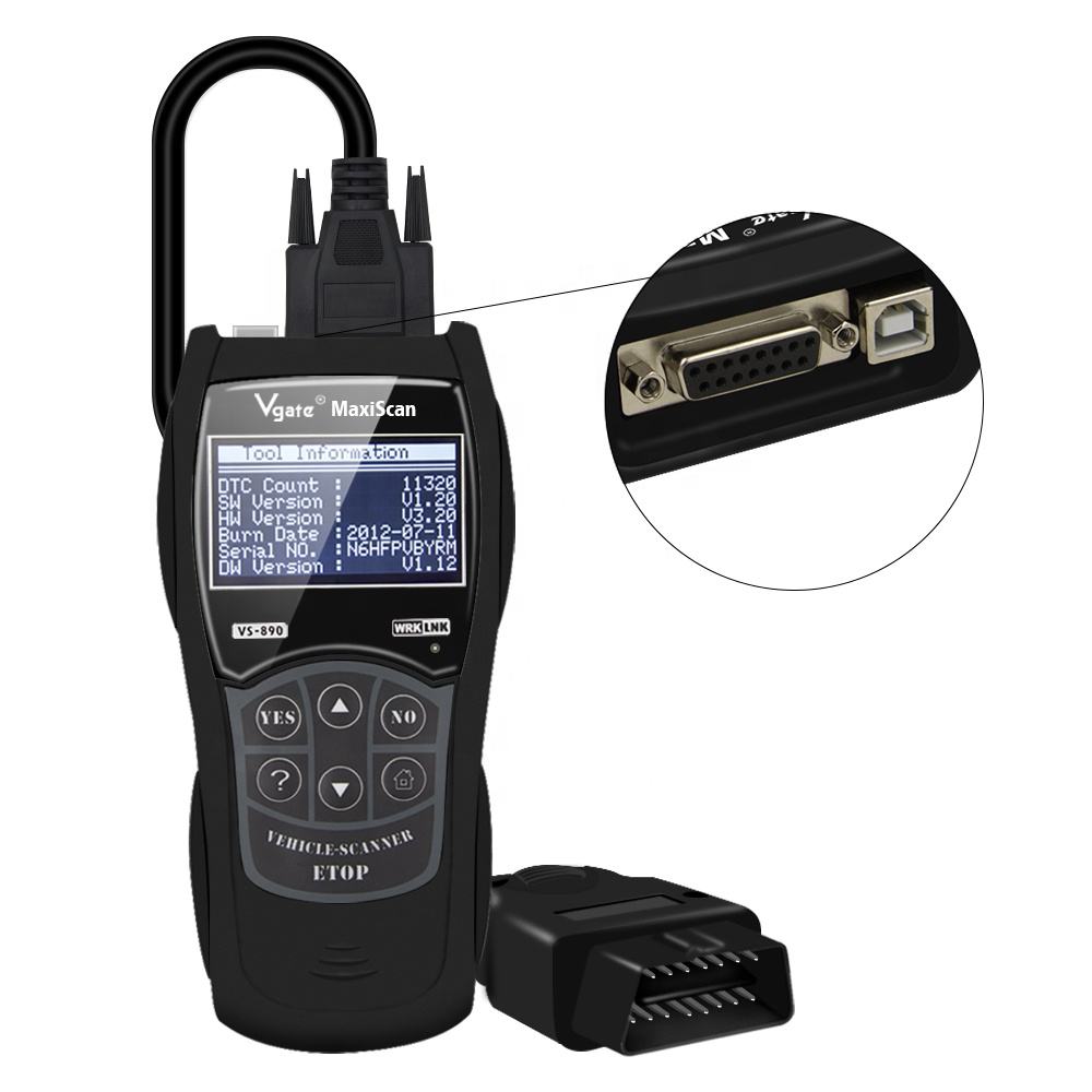 Vgate Scantool Maxiscan VS890 OBD2 Scanner