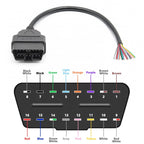 30CM OBD2 Förlängningskabel 16PIN Han till Hon