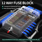Universell DC Automotive Fuse Block 12 V / 24 V Tillbehör