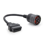 J1939 9pin till OBD2-adapter för Cummins lastbilsdiagnos