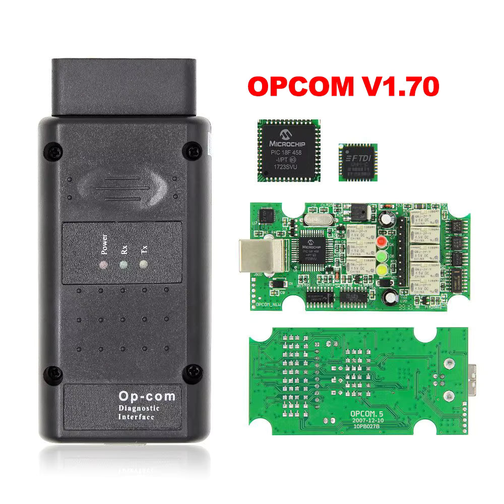 OP-COM 1.70 Firmware – Diagnosverktyg för Opel med 2014V Mjukvara
