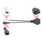 OBD2 till 2+2 Pin VAG Adapter – 16-polig OBD II till 2x2 Diagnoskabel för VW, Audi, Skoda och Seat