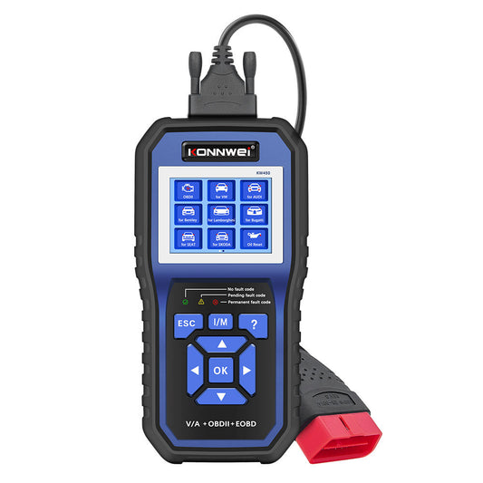 KONNWEI KW450 Full System OBD2 Scanner för VW och Audi