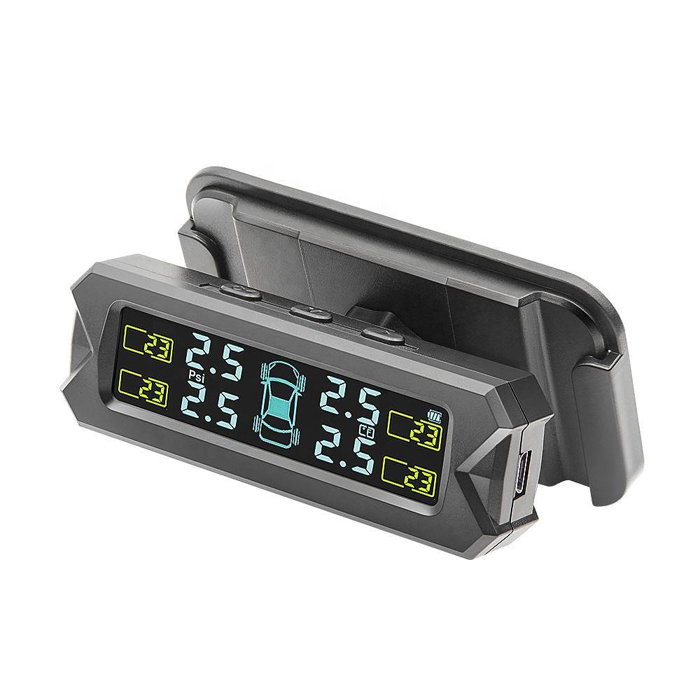 Solenergi TPMS Externa Sensorer för Bilstyrtryck