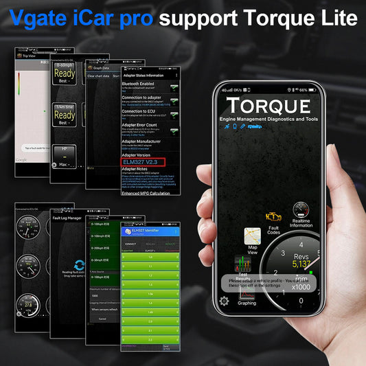 Automotive Diagnostic Tool ELM 327 Vgate V2.2 iCar Pro OBD2