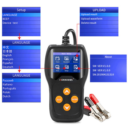 Auto Batterianalysator KONNWEI KW600 12V Digital