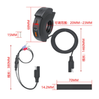 Ultrathin Motorcycle QCPD USB Charger Socket