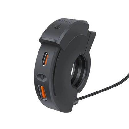 Ultrathin Motorcycle QCPD USB Charger Socket