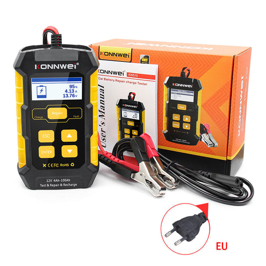 Konnwei KW510 12V Bilbatteritestare och Laddare 3-i-1