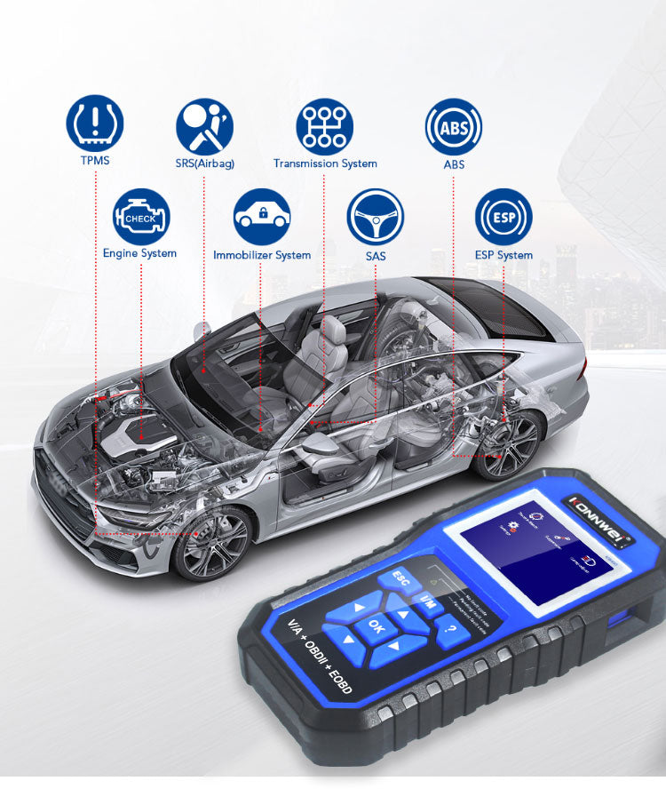 KONNWEI KW450 – Fullsystem­scanner för VAG + OBD2/EOBD Felkodsläsare