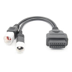 2 i 1 OBD2-kontakt för Yamaha motorcykel 3pin 4pin Adapterkabel