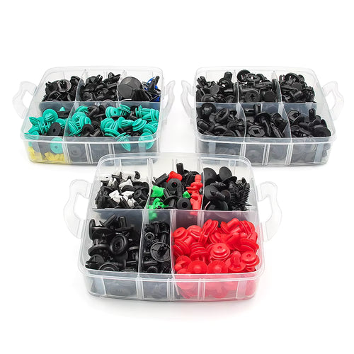 680 pcs plastic clips / push retainers for car – panel clips for door panels, trim & interior