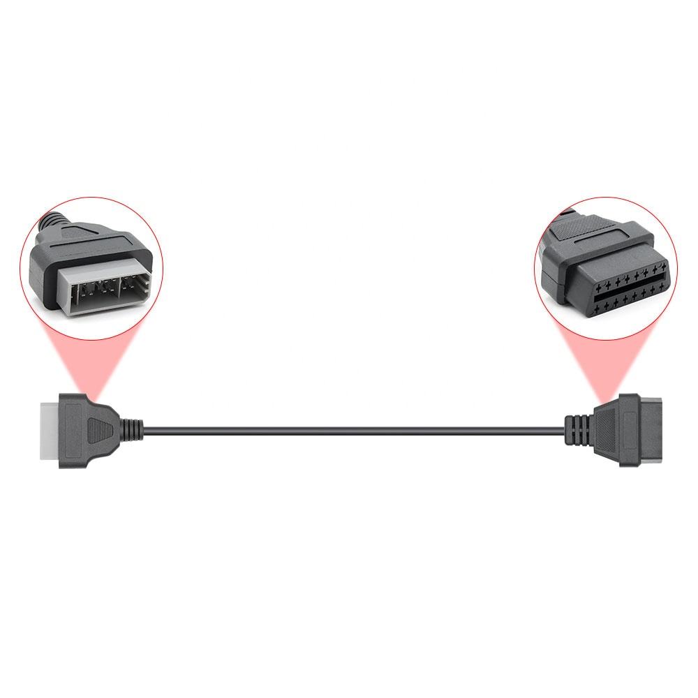 OBD1 till OBD2 Adapter 14 Pin till 16 Pin Diagnoskabel för Nissan