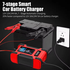 Foxsur 24V 12A Smart Batteri Laddare för Motorcykel Tillbehör