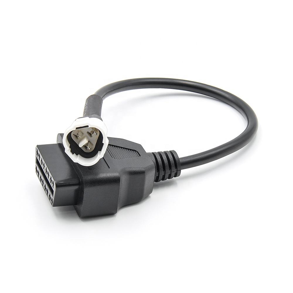 OBD-motorcykelkabel för Yamaha 3 Pin Plug till OBD2 16 Pin Adapter