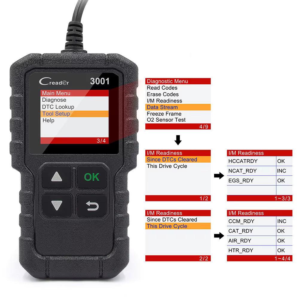 Launch CR3001 OBD2 felkodsläsare