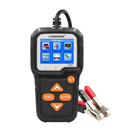 Konnwei KW650 12V Batteritester för Bil och Motorcykel