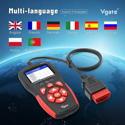 VR800 Vgate OBD2 Felkodsläsare