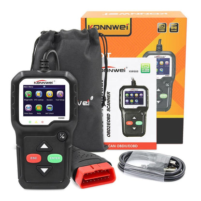 KONNWEI KW680 OBD2 Diagnostikverktyg - Läs och Rensa Felsökning