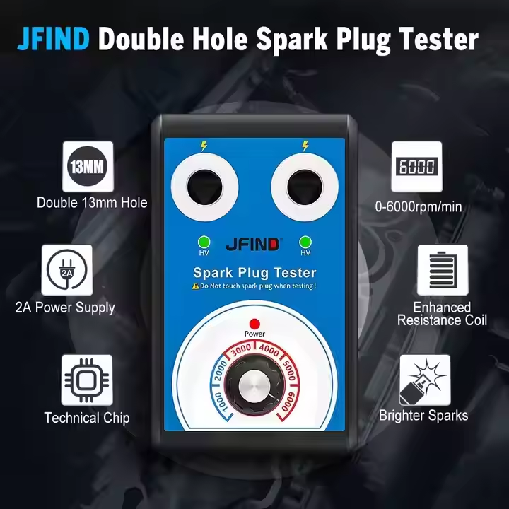 JFIND JF109 Justerbar Dubbelhåls Tändstifts Tester