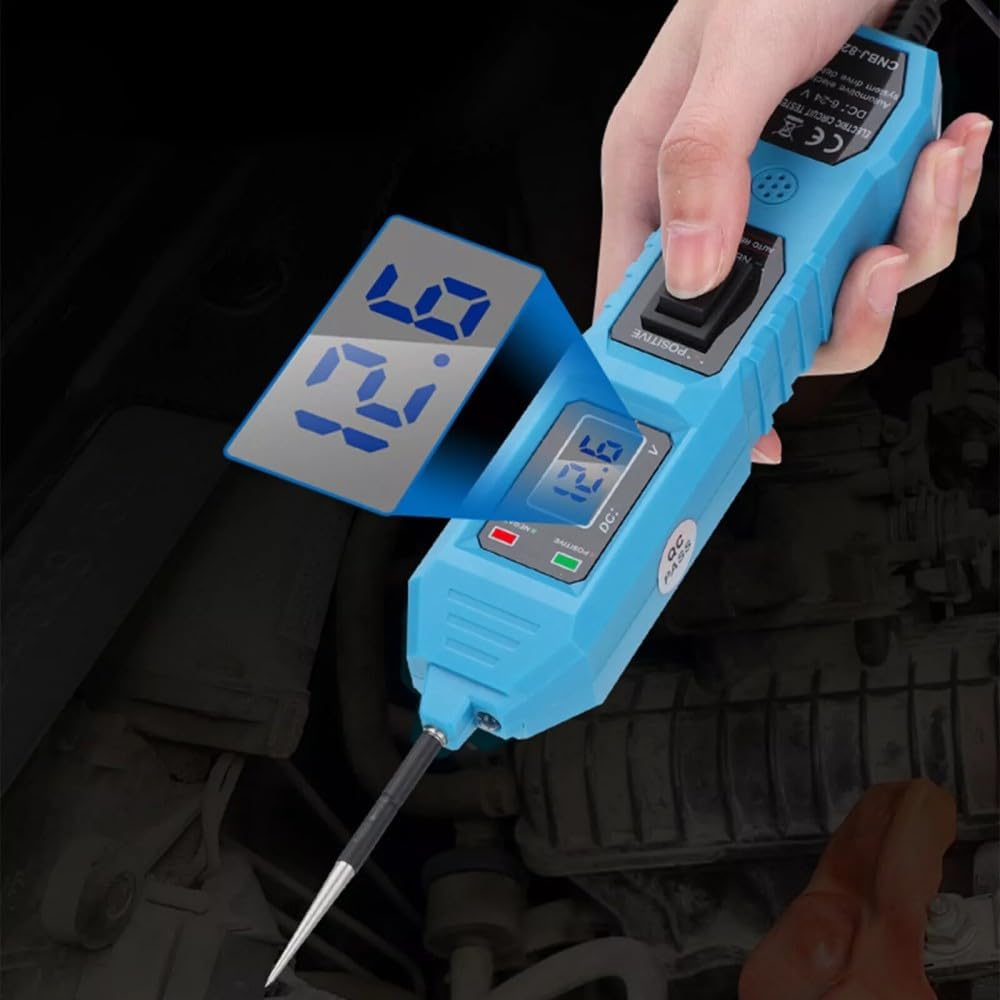 CNBJ-823 6–24V 8A Kretsprovare – LCD, polaritet, summer & arbetslampa
