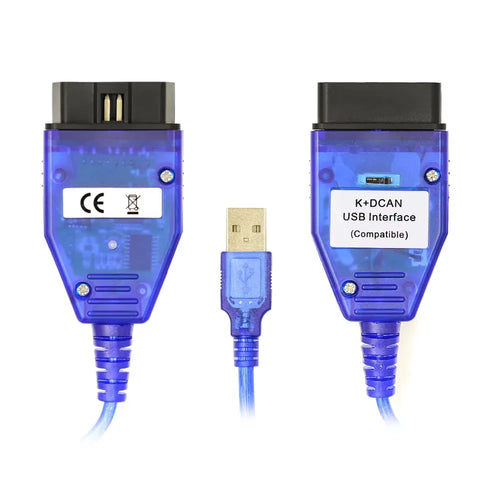 BMW Blue K DCAN USB Interface med Switch – K+DCAN USB Diagnoskabel (FT232RL) - Felkodsläsare