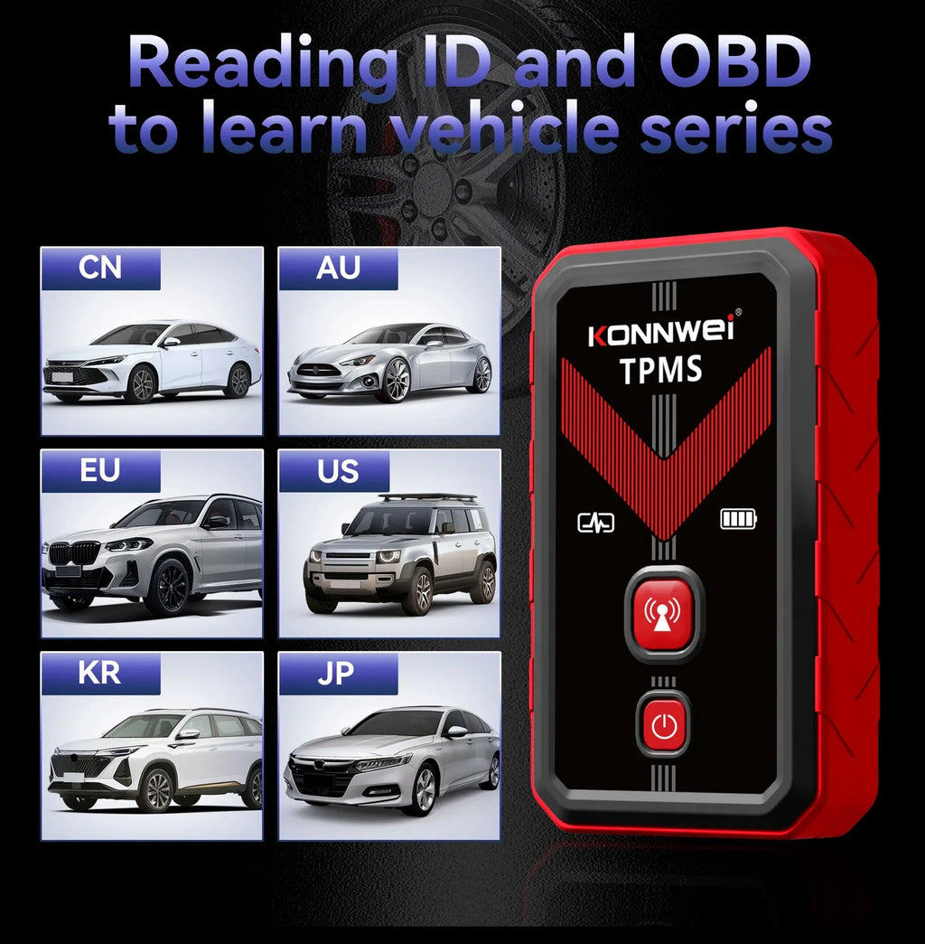 KONNWEI TK100 TPMS-programmeringsverktyg (TPMS Program Tool) - Felkodsläsare