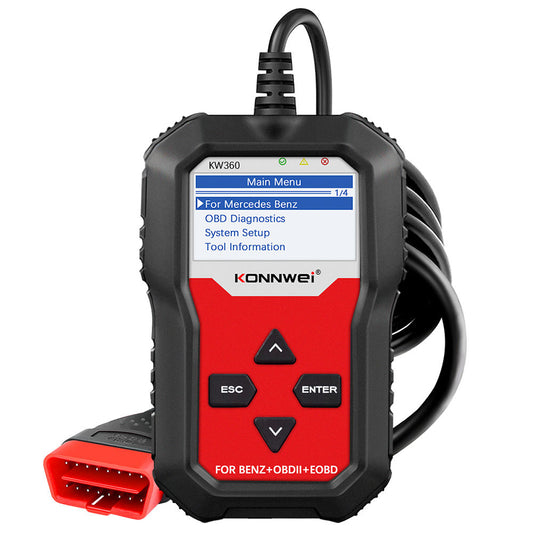 KONNWEI KW360 Bildiagnosverktyg OBD2 Scanner för Mercedes-Benz