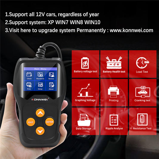 Auto Batterianalysator KONNWEI KW600 12V Digital