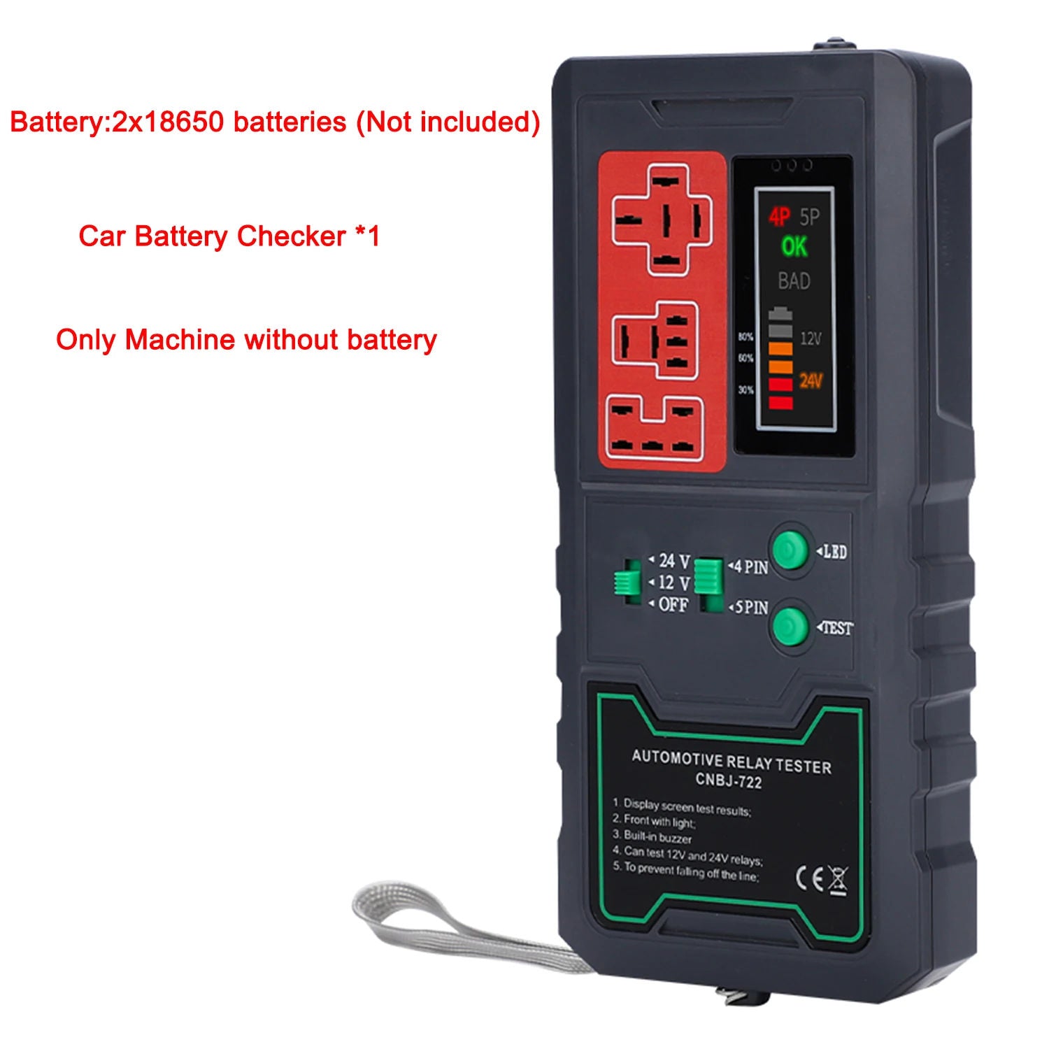 Auto Relay Tester CNBJ-722 - Trådlös Relätestare