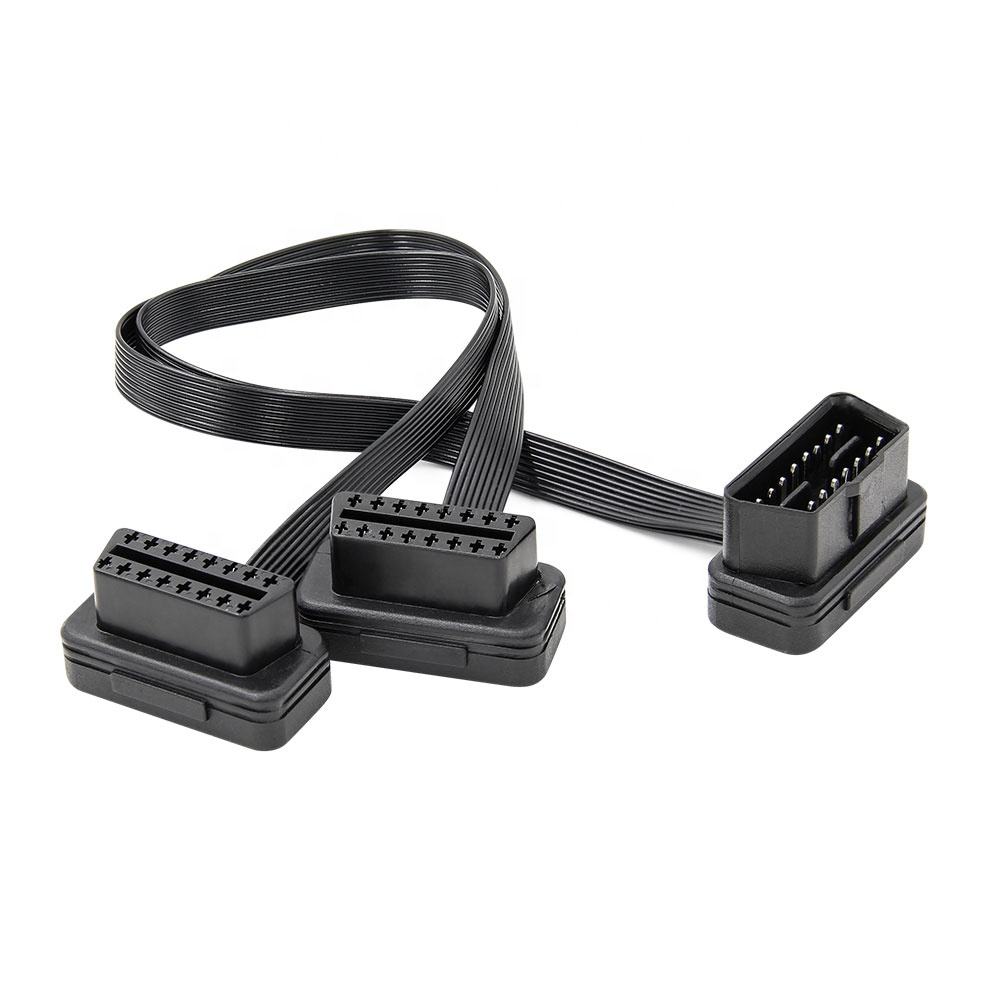 Y Type Flat OBD Obd2 Splitter Cable