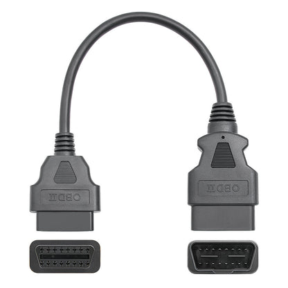 30CM OBD2 Förlängningskabel Han till Hona 16-pin