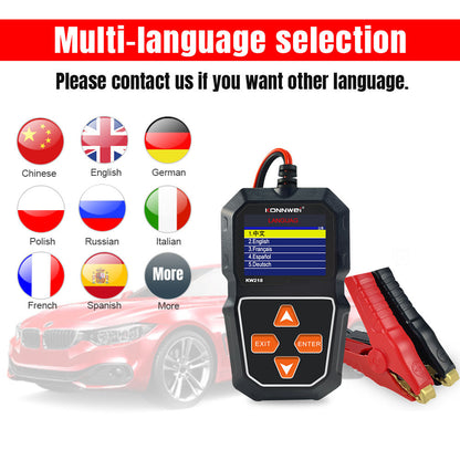 KONNWEI KW218 Bilbatteritestare 6V 12V