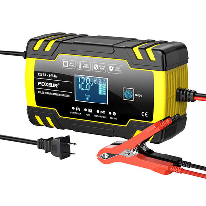 FOXSUR FBC122408D 12V/8A och 24V/4A Lifepo4 Batteriladdare