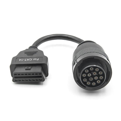 14pin OBD Connector för CAT Lastbilar