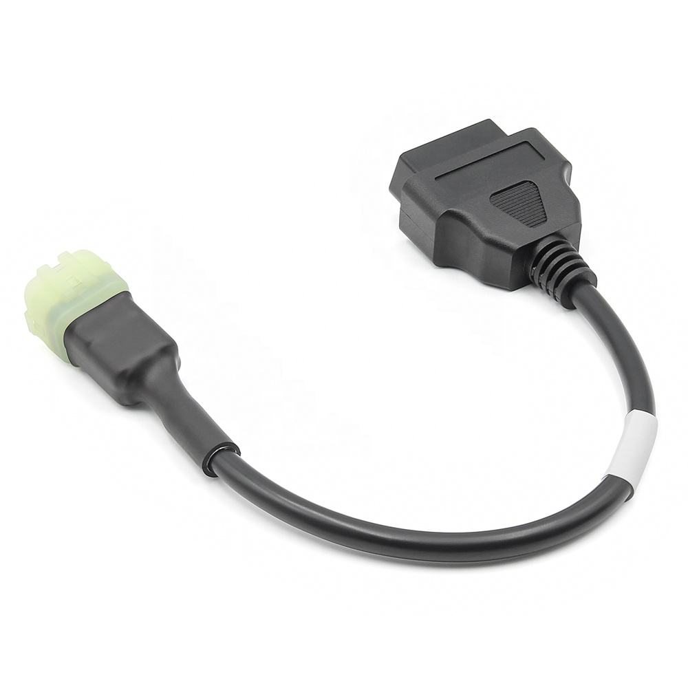 6PIN Kabeladapter för Kawasaki 6pin till 16 OBD2 för Motorcyklar