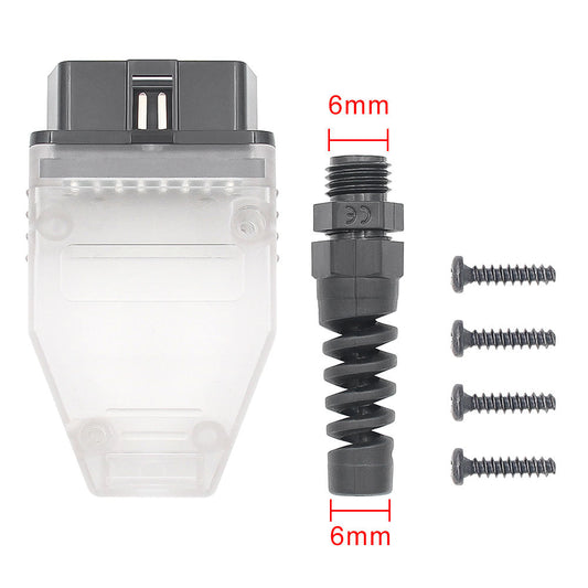 OBD2 16PIN Haneadapter med Blå och Vit Färg