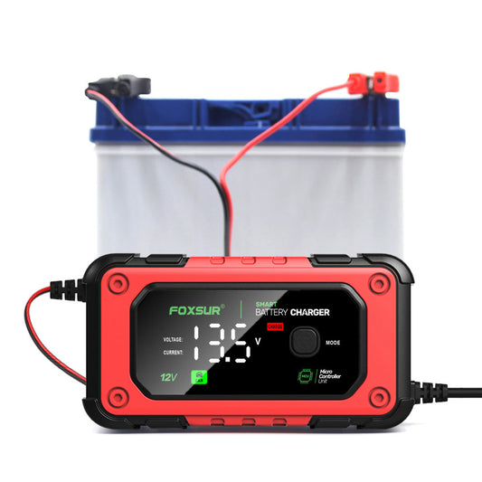 FOXSUR FBC1207E 12V/7A Smart Batteriladdare