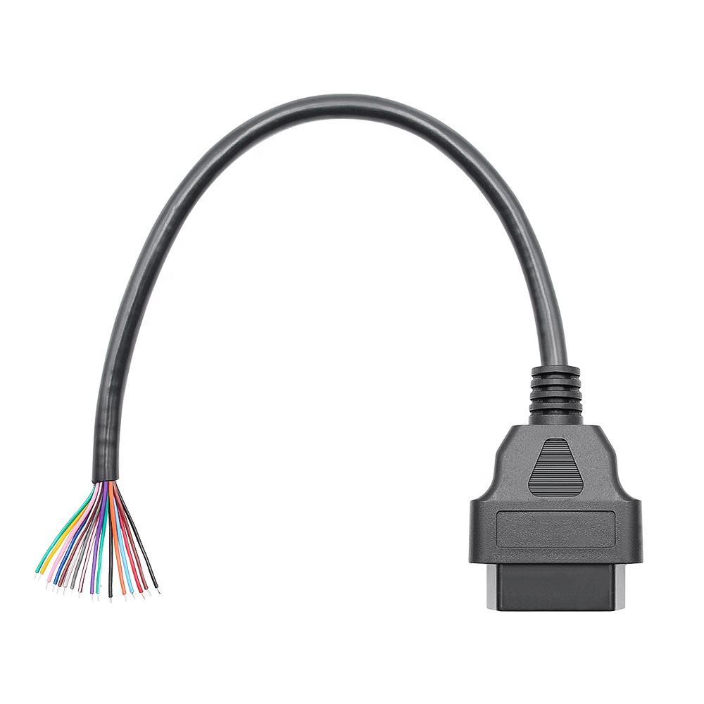 OBD2 16 Pin Female Connector till DIY Förlängningskabel