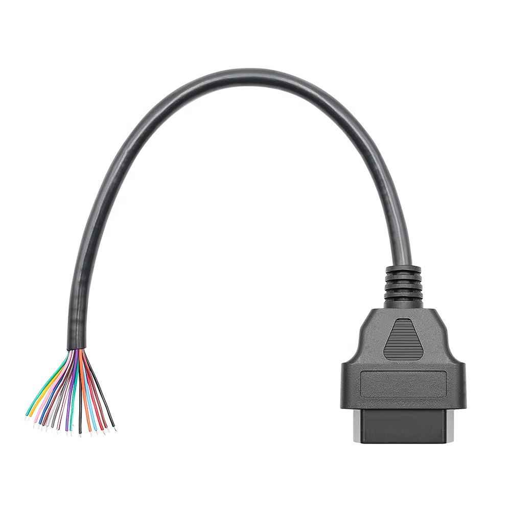 OBD2 16 Pin Female Connector till DIY Förlängningskabel