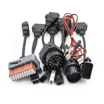 8-delars OBD-kontaktset för bilar – OBD2 och OBD1-adapter