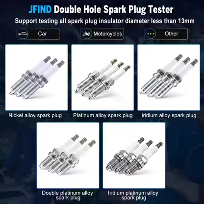 JFIND JF109 Justerbar Dubbelhåls Tändstifts Tester