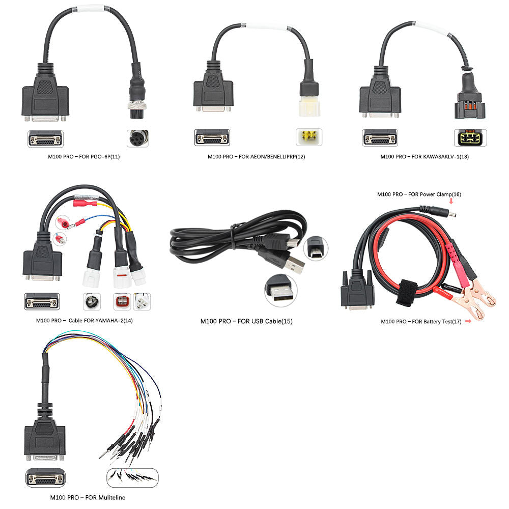 JDiag M100 Pro Universell Motorcykel OBD2 Diagnostik Scanner